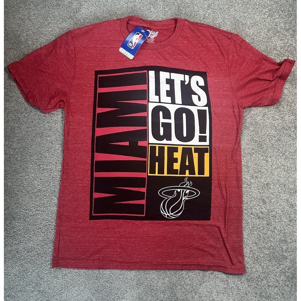 Miami Heat NBA Official Tee Shirt - Blue 84 Medium - New‎